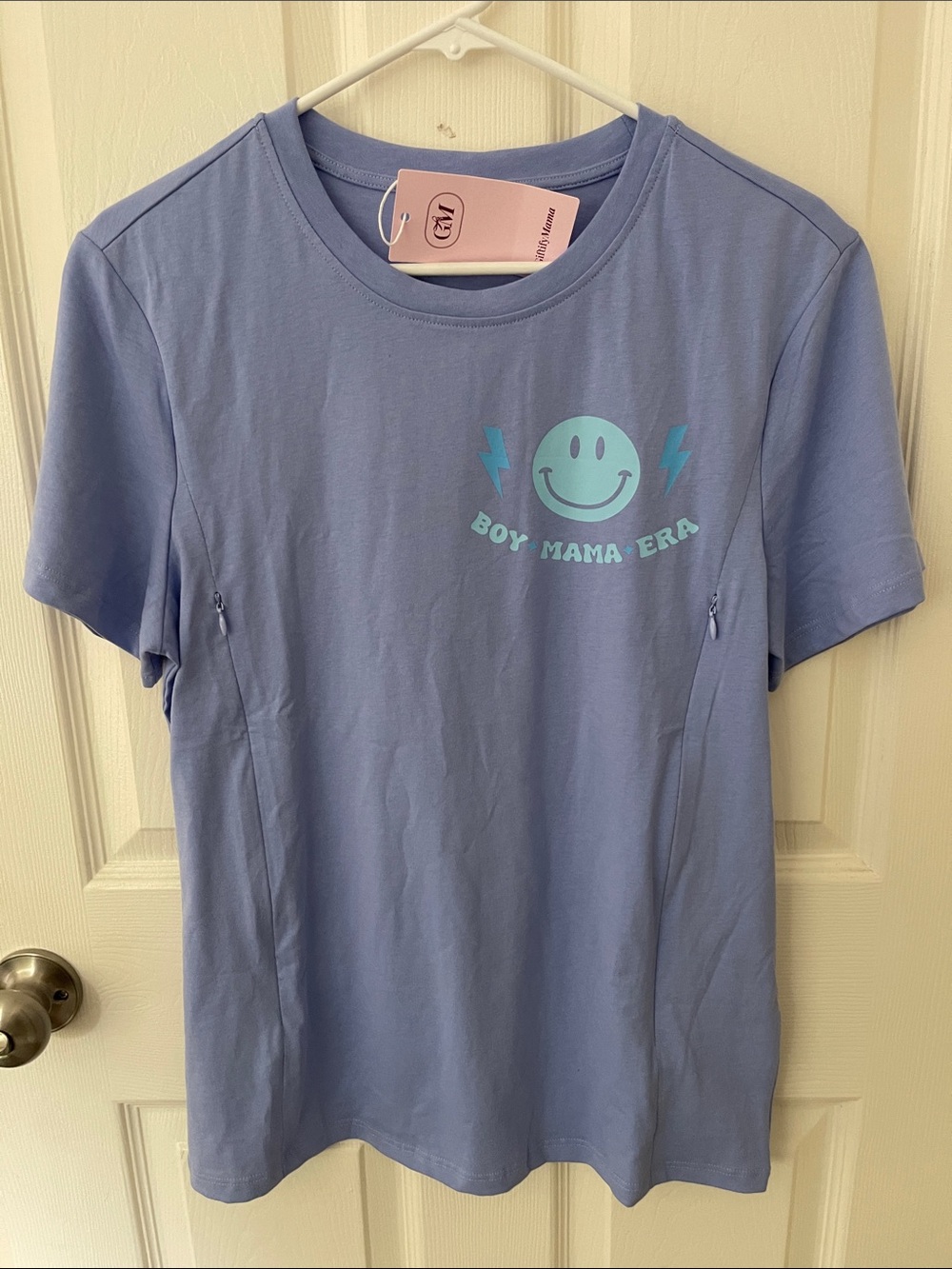 💜Boy Mama Era Smiley Breastfeeding Tee